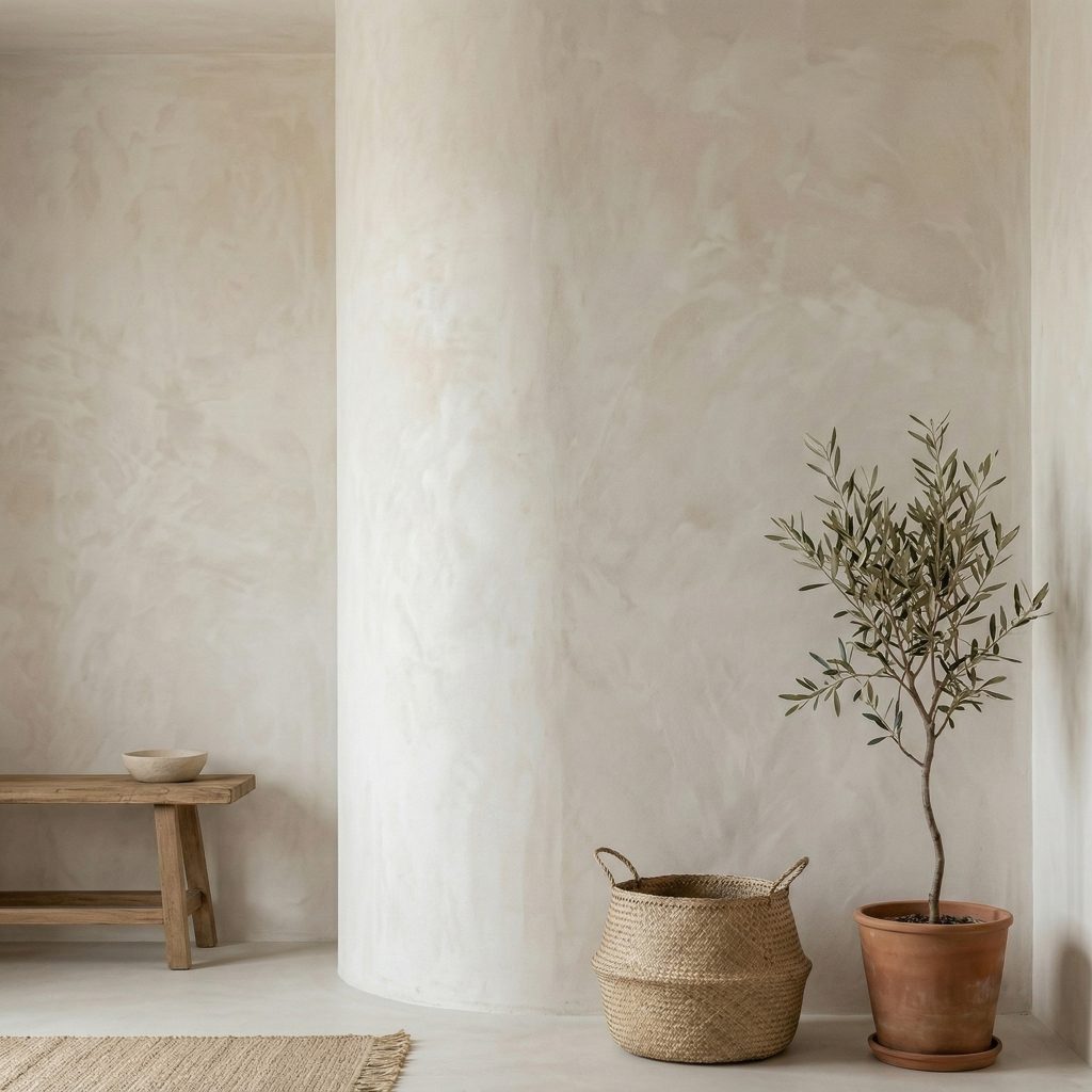 Lime Wash wall finish