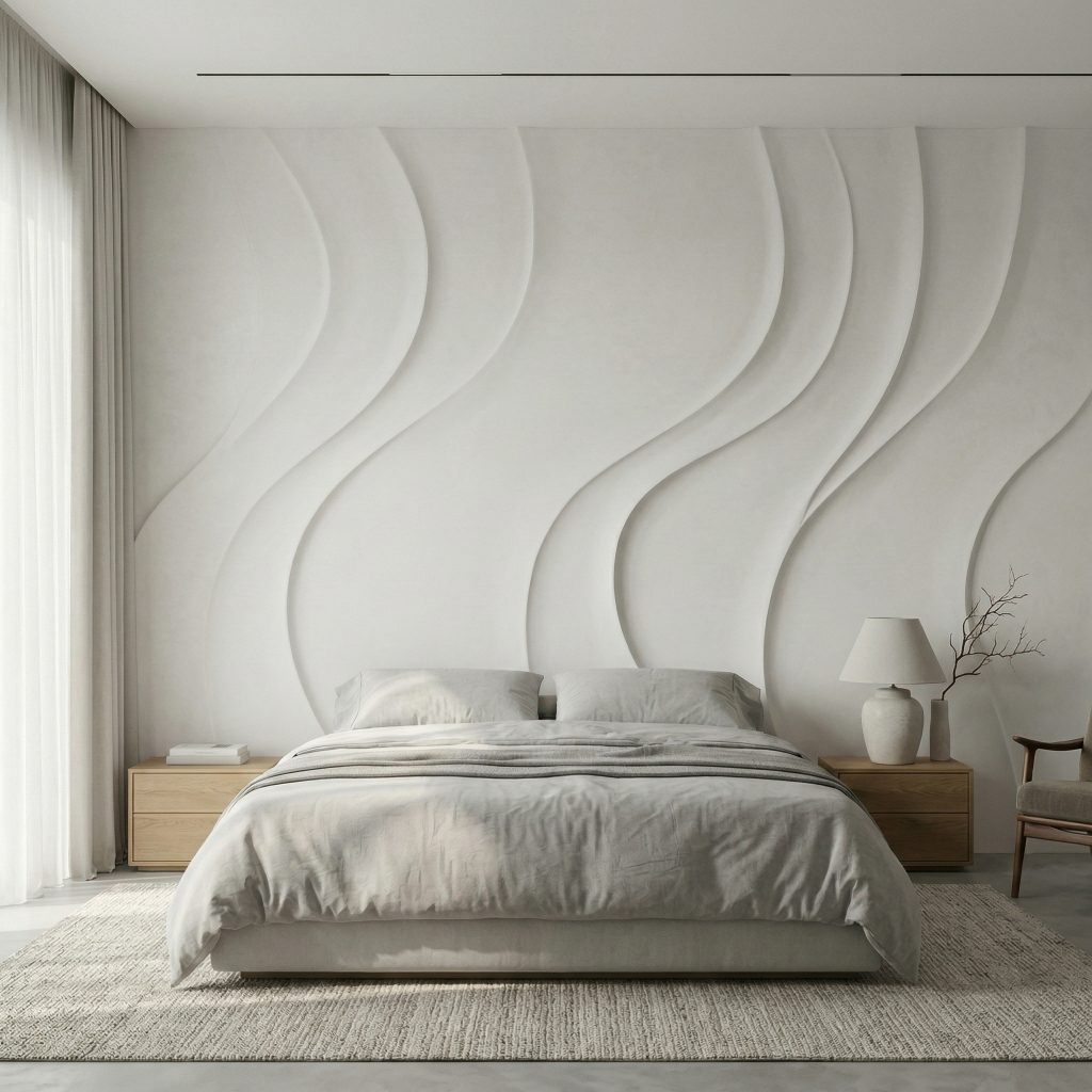 Sculptural wall finish